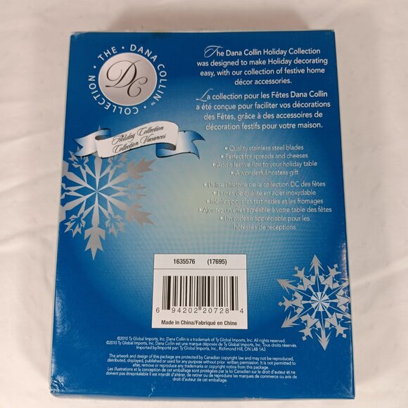 NWOT Stainless Steel Holiday Christmas Spreaders Flatware Cutlery Set of 3 - Picture 3 of 15